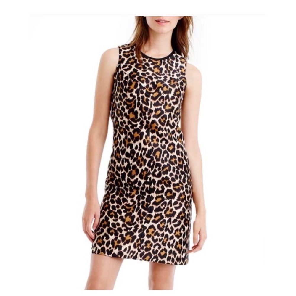 FINAL MARKDOWN!! J. Crew Leopard print A line shift Dress.